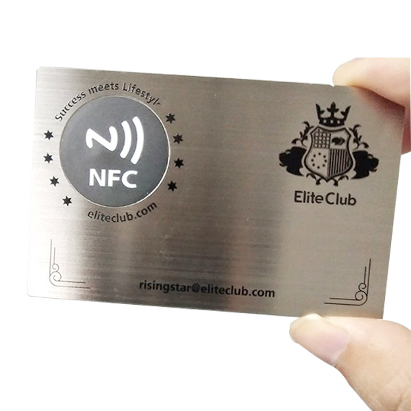 Silver Metal Rfid Card