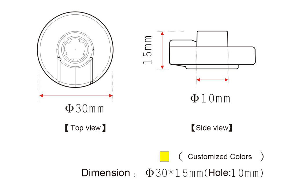 thru hole uhf animal rfid ear tag