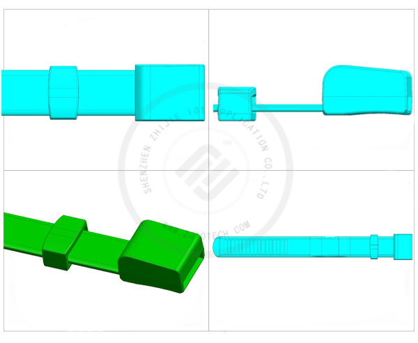 Structure of Magnetic Lock 13.56MHz Wristband 