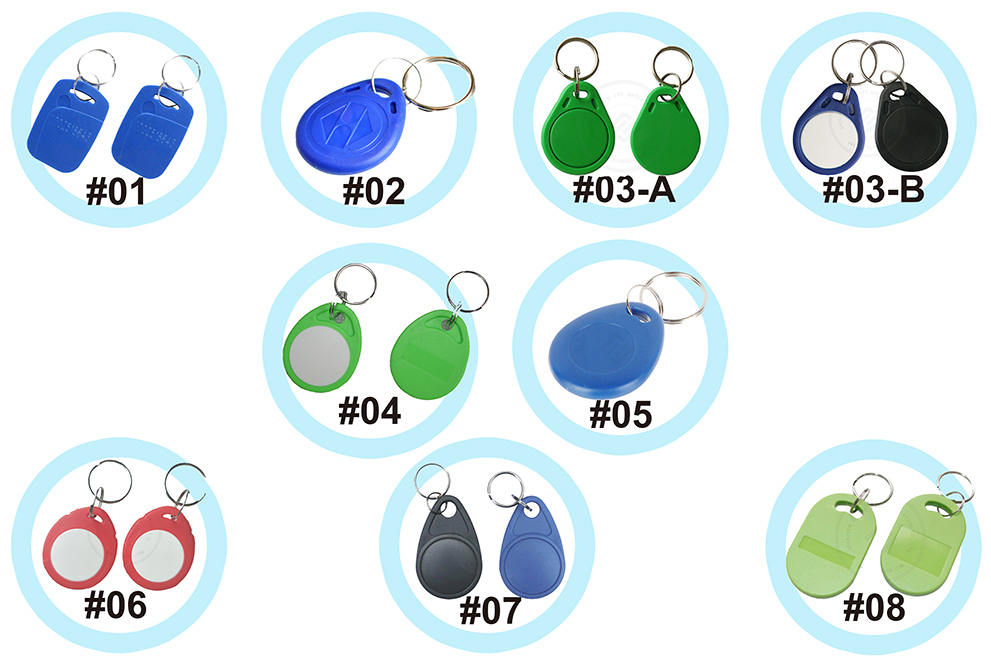More types for Zhijie Iot Rfid Keyfobs 