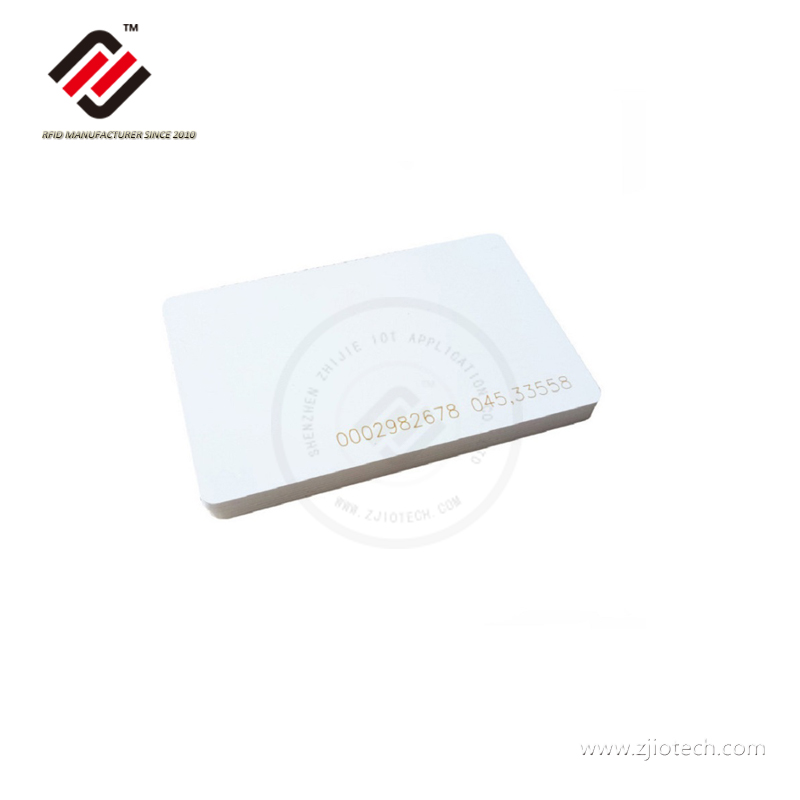 Custom Printable PVC 125KHz LF Blank RFID Card
