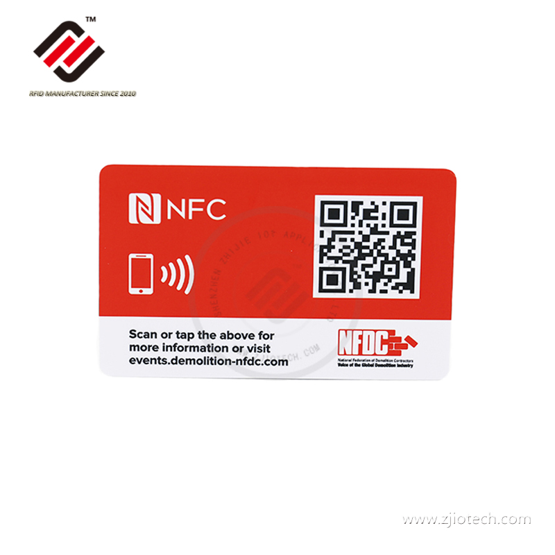 China 13.56MHz NFC Type 2 NTAG 213 NFC Card Factory 
