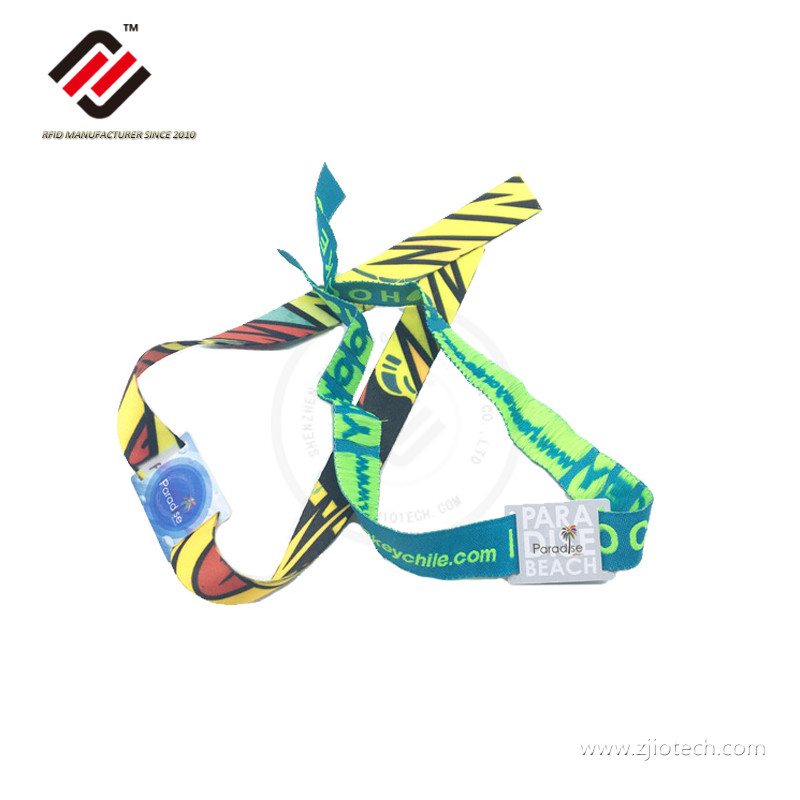 Music Festival Ticketing M 1K RFID Fabric Wristbands 