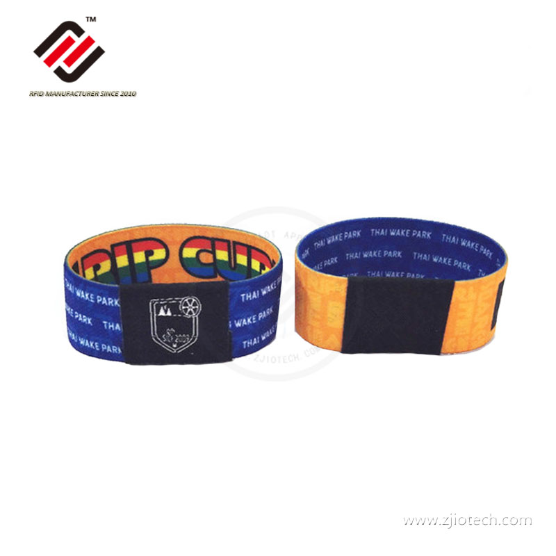 13.56MHz NFC Elastic Fabric Bracelet Polyester Stretch Band