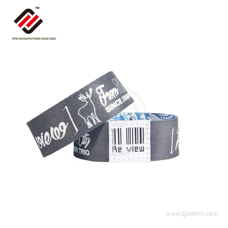 13.56MHz NFC Elastic Fabric Bracelet Polyester Stretch Band 