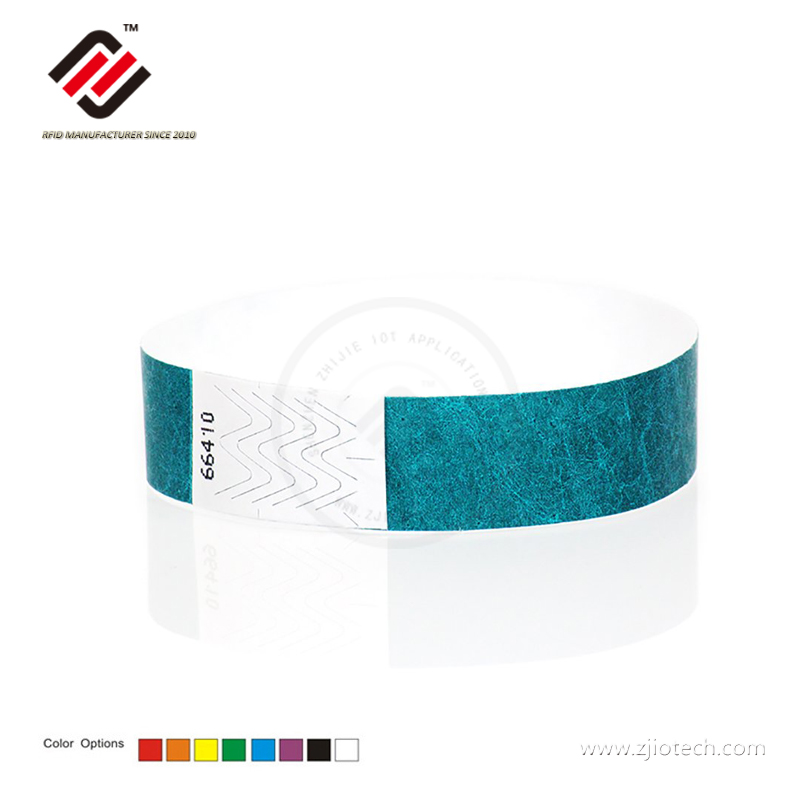 Disposable Event Ntag213 NFC Tyvek Paper Wristbands 