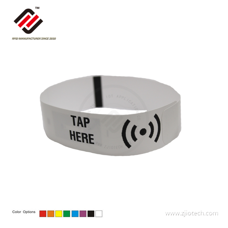 Music Festival Event Synthetic Paper NTAG215 NFC Wristband 