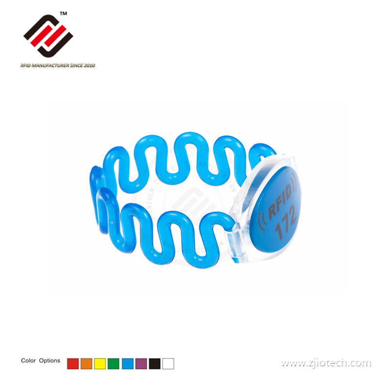 Water Proof 125Khz LF RFID Plastic Wristband 
