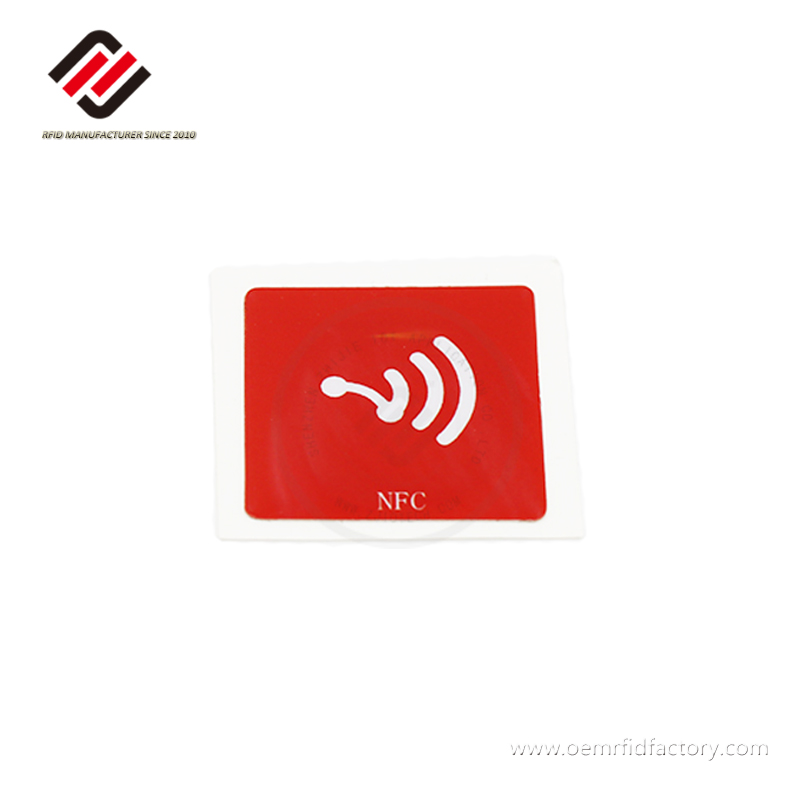 30x30MM NFC Forum Type2 Waterproof N216 Printable NFC PET Sticker 