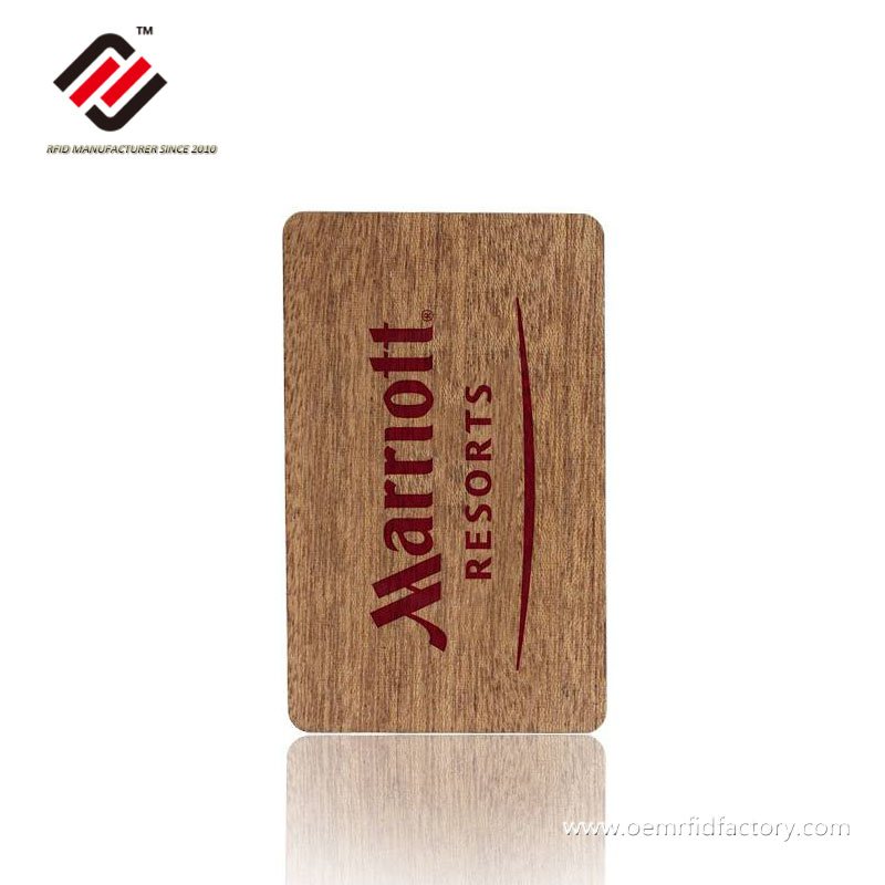 Salto Wooden Key Card for Hotel Registry 
