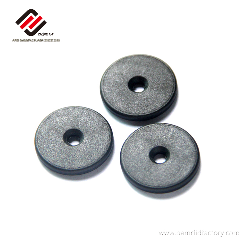 NTAG 215 PPS NFC Tag with Hole for Textile Tracking