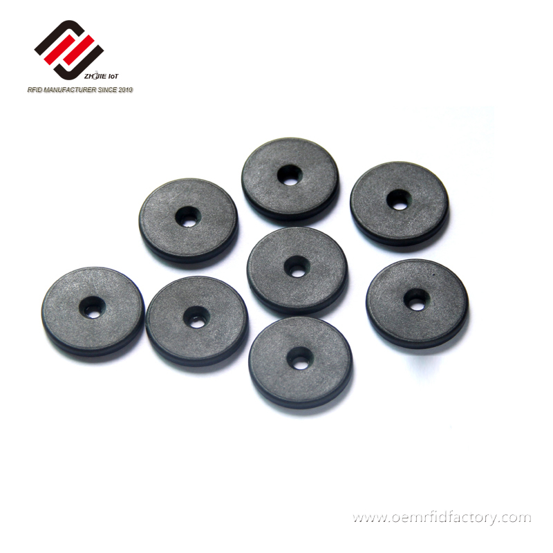 NTAG 215 PPS NFC Tag with Hole for Textile Tracking