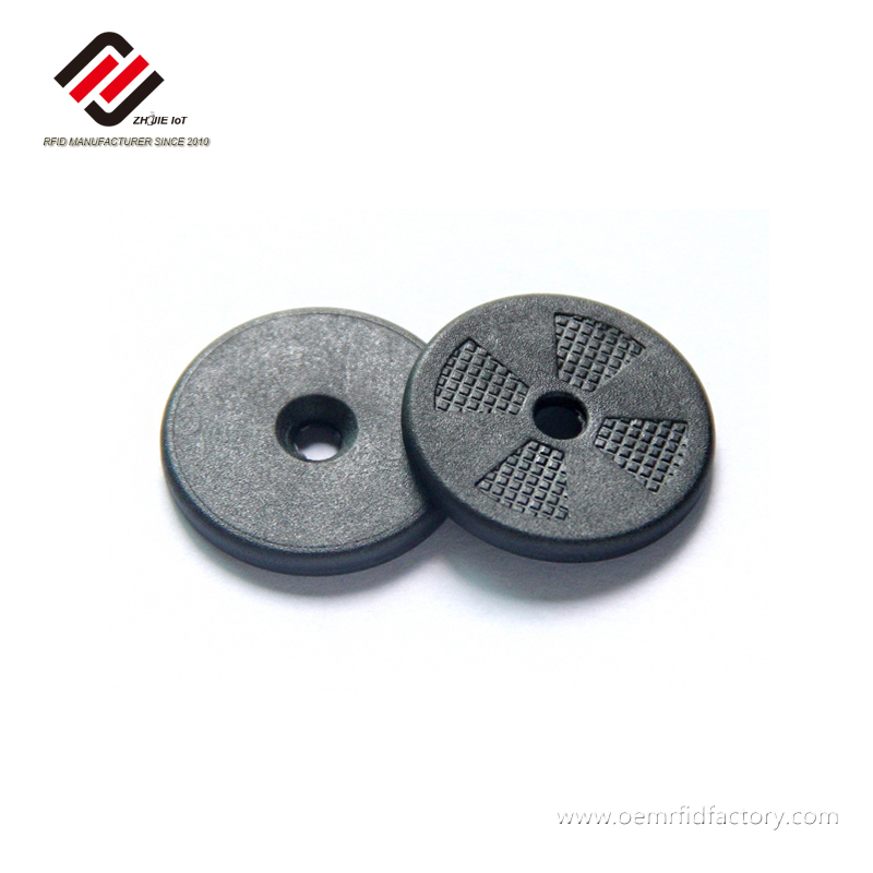 NTAG 215 PPS NFC Tag with Hole for Textile Tracking